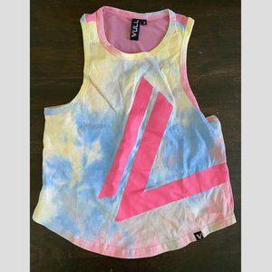 Vull Tie Dye Logo Dolphin Crop Tank